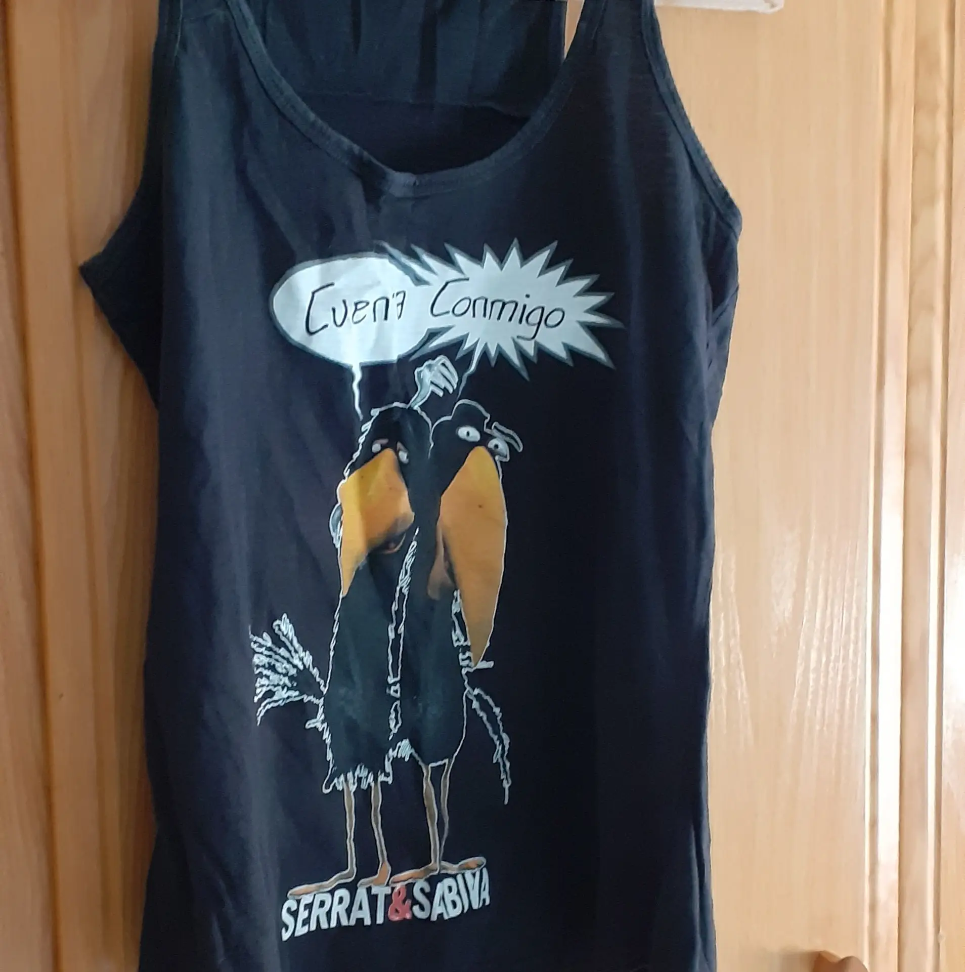 Camiseta tirantes serrat sabina negra