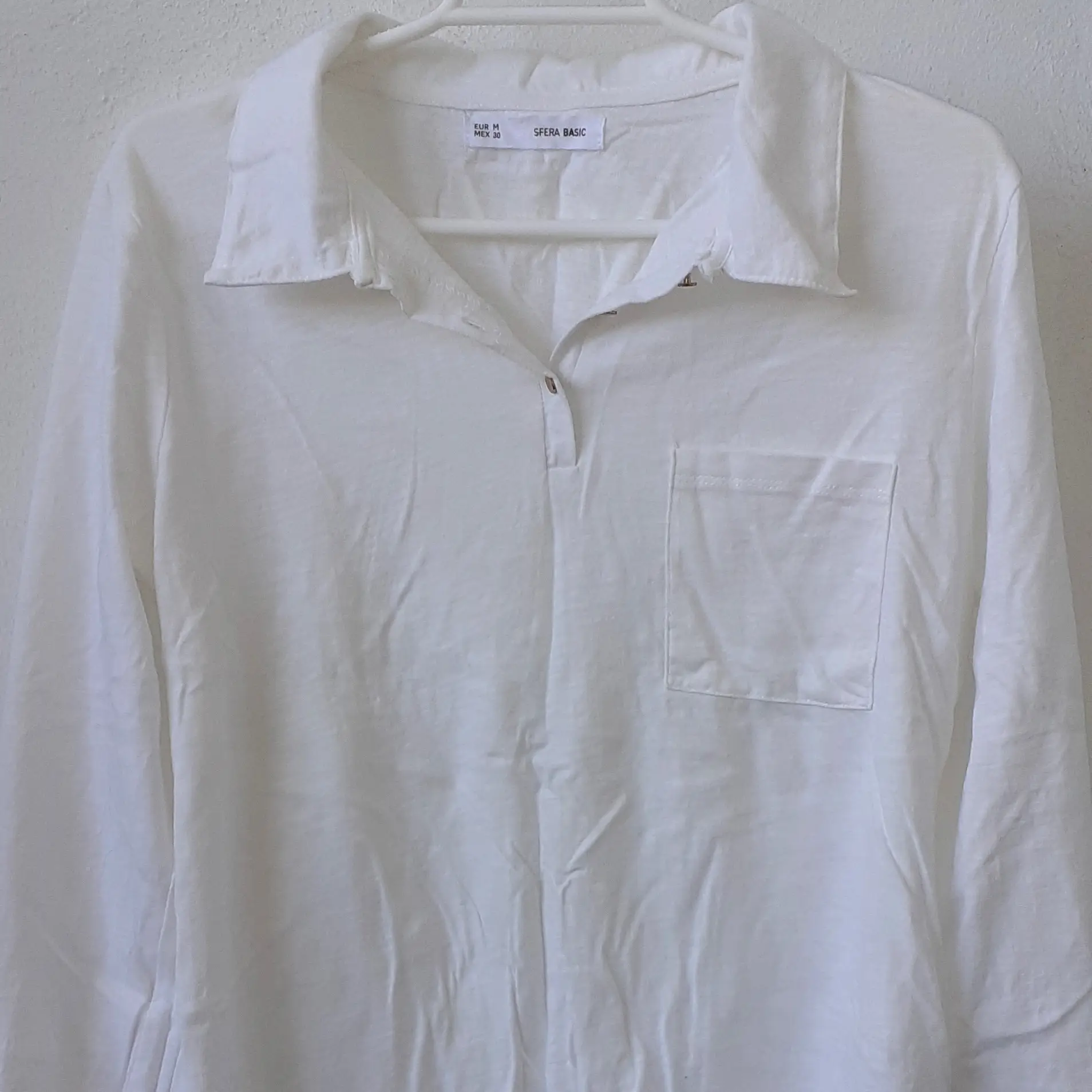 Camisa blanca de seda